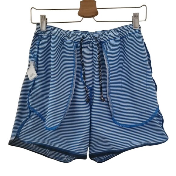 Rhone Seersucker 6" Blue Striped Athletic Resort Shorts Men's Sz S - Picture 6 of 7